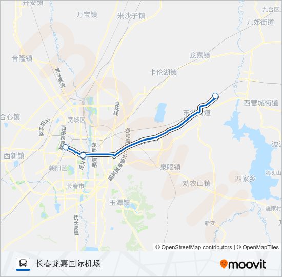 机场巴士5号线 Bus Line Map