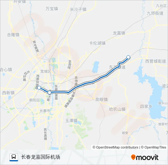 机场巴士5号线 Bus Line Map