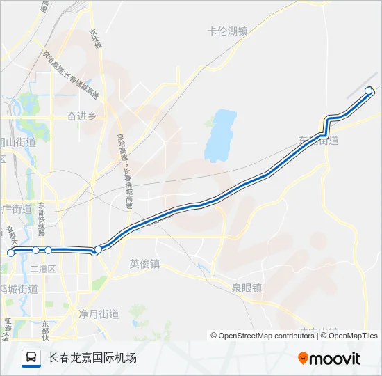 机场巴士一号线 Bus Line Map