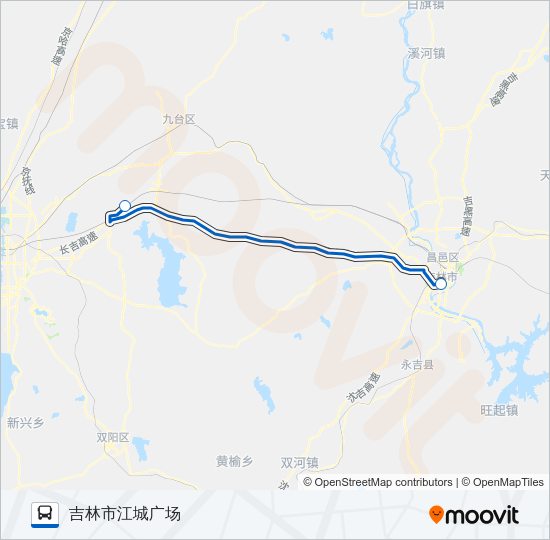 机场巴士二号线 Bus Line Map