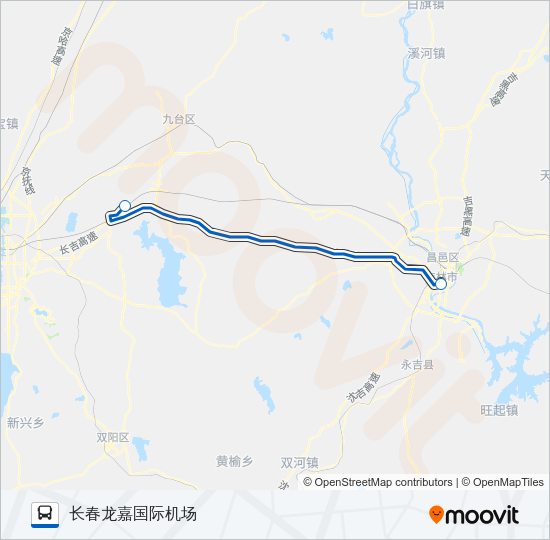 机场巴士二号线 Bus Line Map