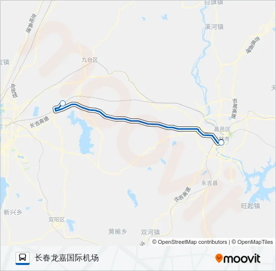 机场巴士二号线 Bus Line Map