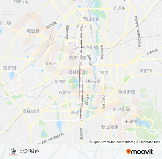 1号线 Metro Line Map