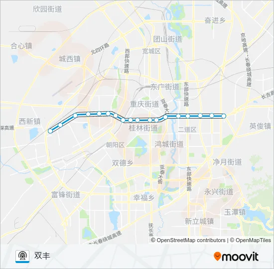 地铁2号路的线路图