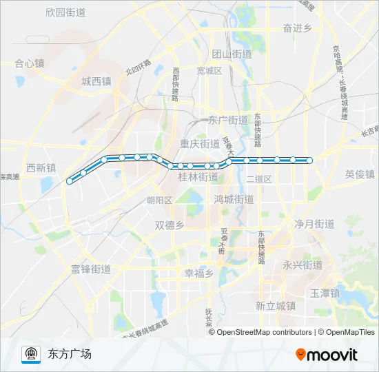 2号线 Metro Line Map