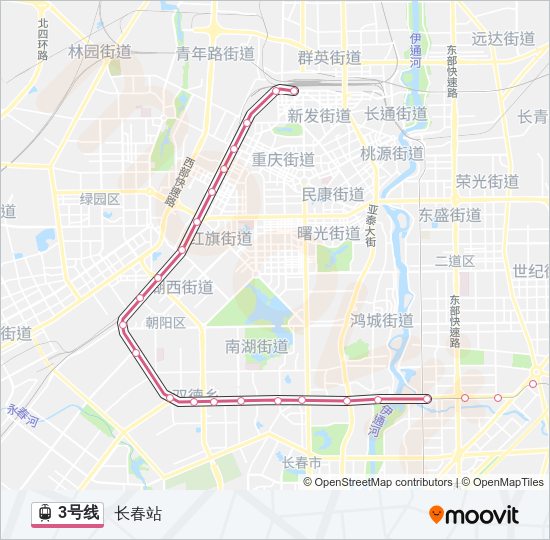 3号线 Light Rail Line Map