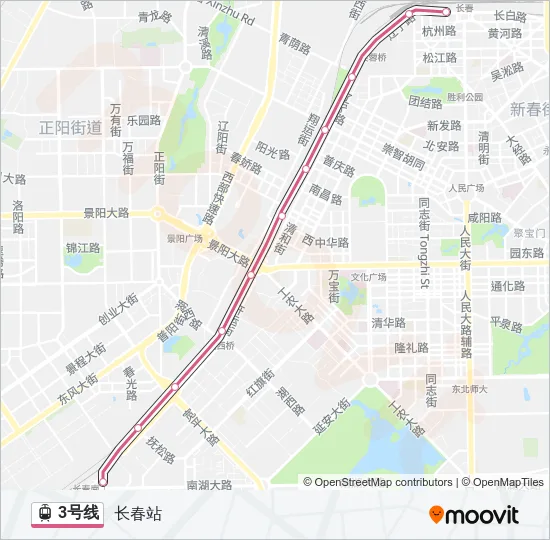 3号线 Light Rail Line Map