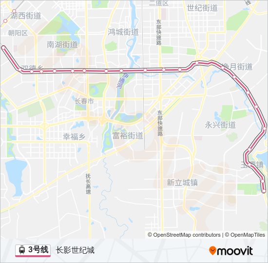 3号线 Light Rail Line Map