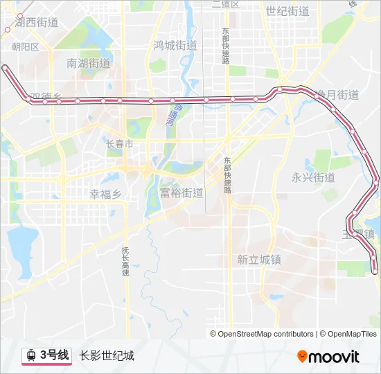 3号线 Light Rail Line Map