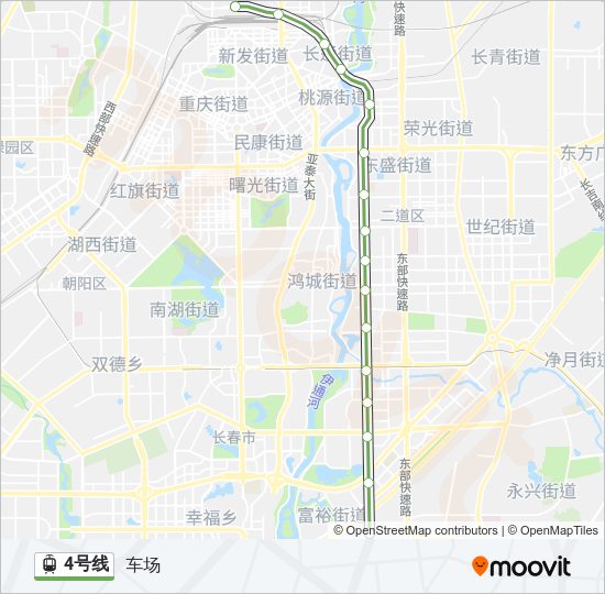 轻轨4号路的线路图