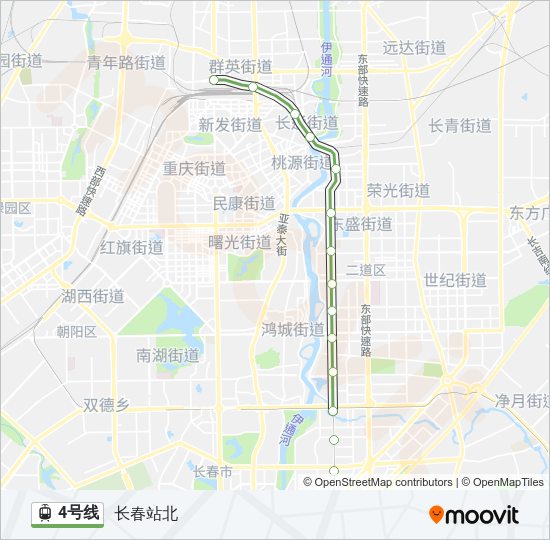 4号线 Light Rail Line Map