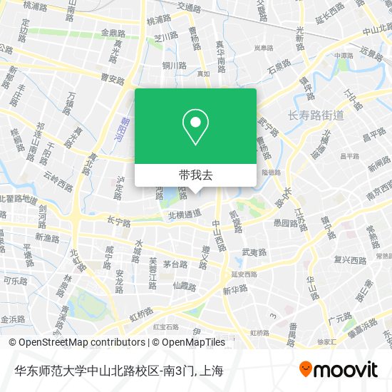 华东师范大学中山北路校区-南3门地图