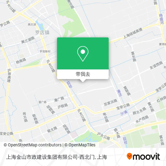 上海金山市政建设集团有限公司-西北门地图