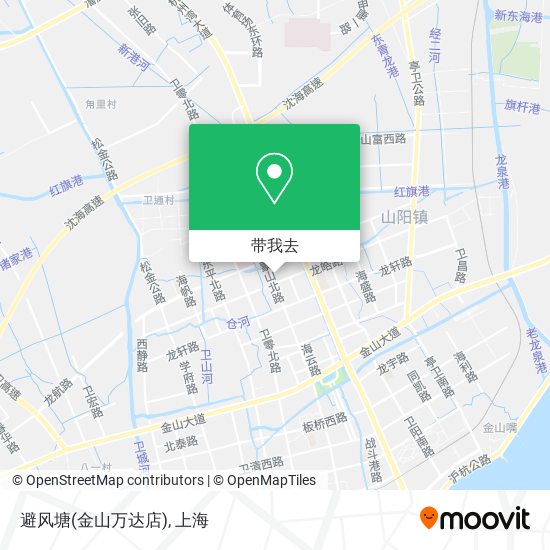 避风塘(金山万达店)地图