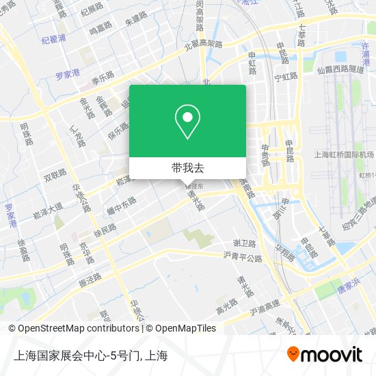 上海国家展会中心-5号门地图