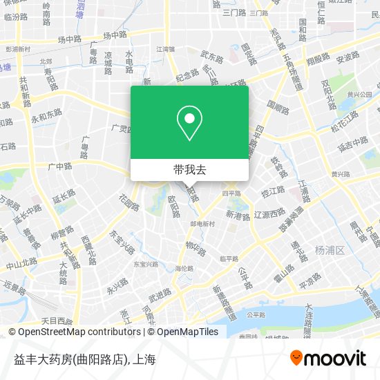 益丰大药房(曲阳路店)地图