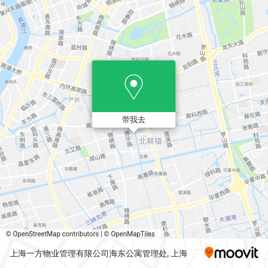 上海一方物业管理有限公司海东公寓管理处地图