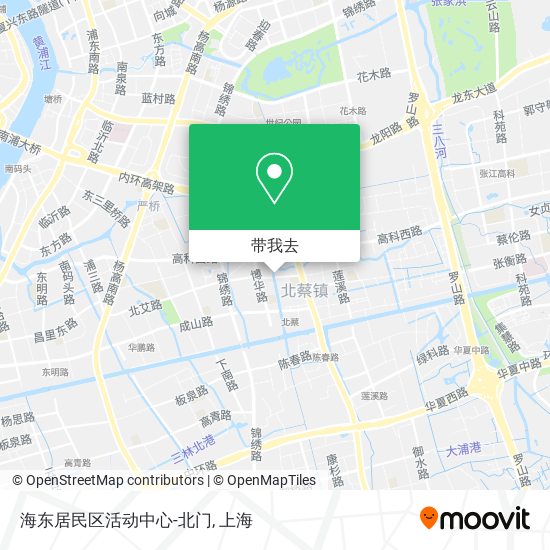 海东居民区活动中心-北门地图