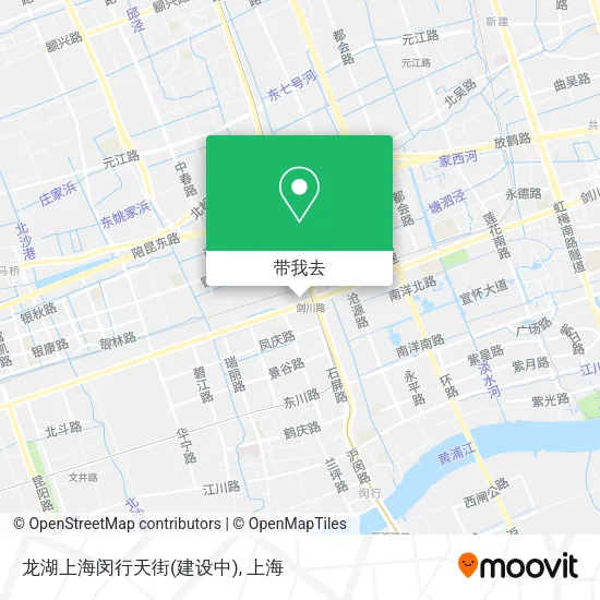 龙湖上海闵行天街(建设中)地图