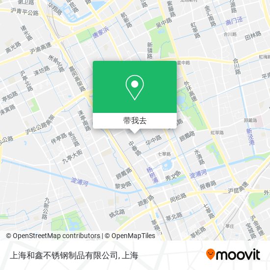 上海和鑫不锈钢制品有限公司地图