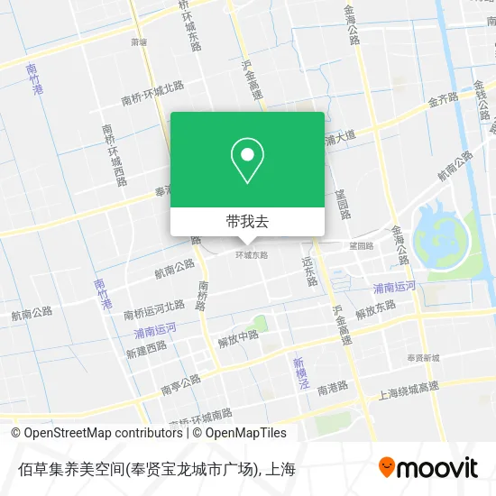佰草集养美空间(奉贤宝龙城市广场)地图