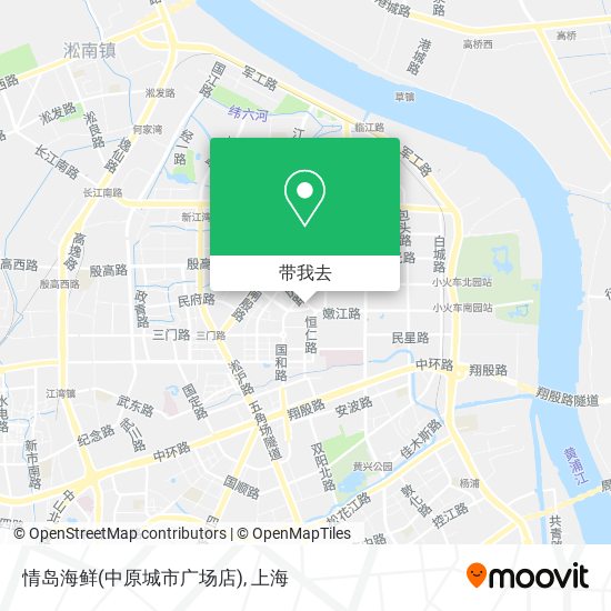 情岛海鲜(中原城市广场店)地图