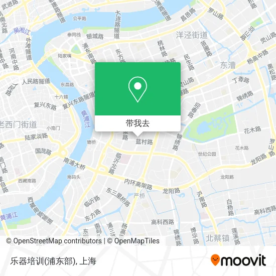 乐器培训(浦东部)地图