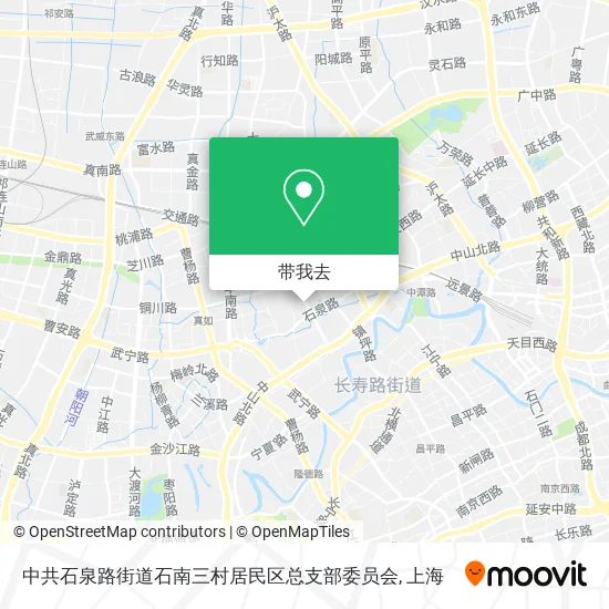 中共石泉路街道石南三村居民区总支部委员会地图