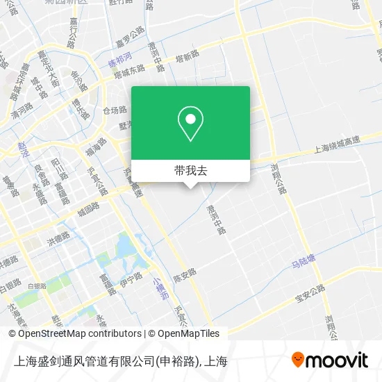 上海盛剑通风管道有限公司(申裕路)地图