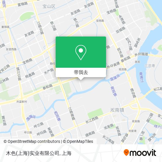 木色(上海)实业有限公司地图