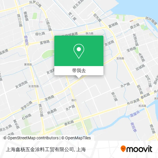 上海鑫杨五金涂料工贸有限公司地图