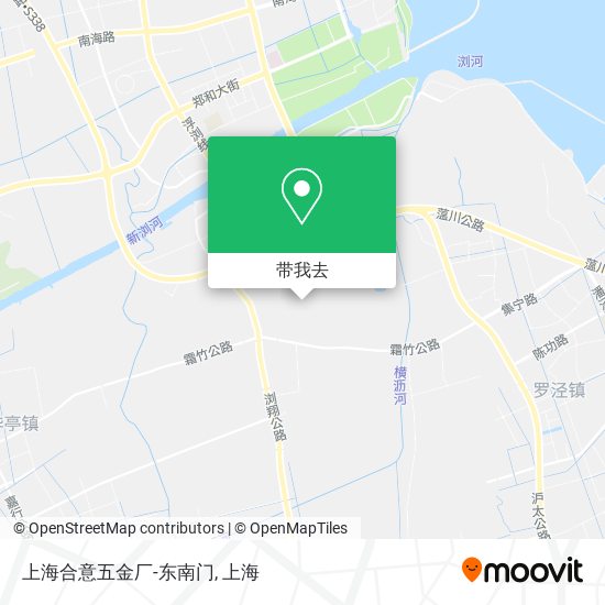 上海合意五金厂-东南门地图