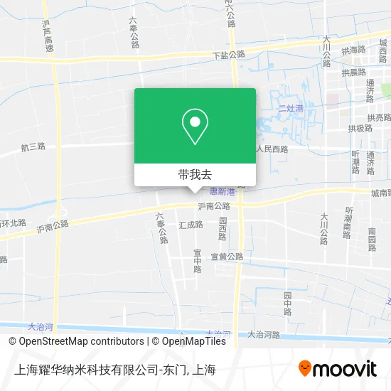 上海耀华纳米科技有限公司-东门地图