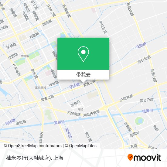 柚米琴行(大融城店)地图