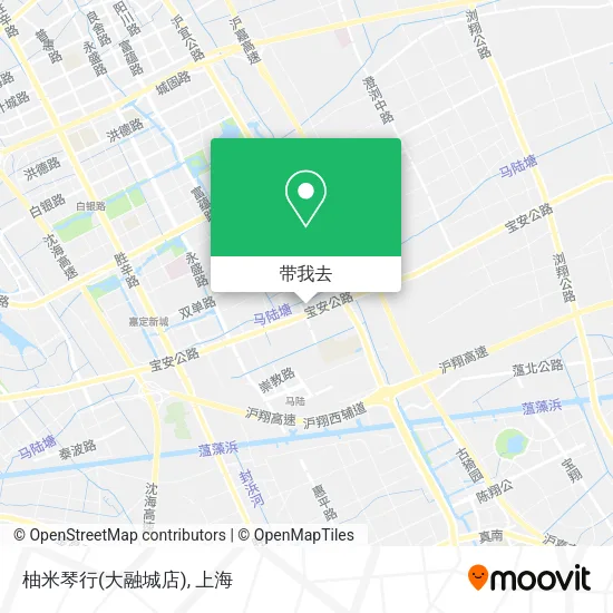 柚米琴行(大融城店)地图