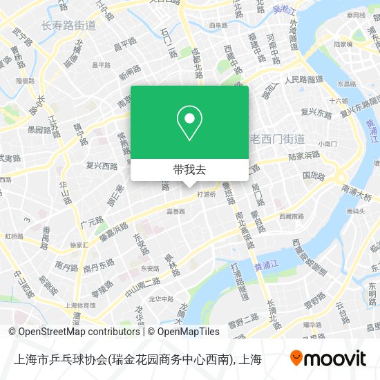 上海市乒乓球协会(瑞金花园商务中心西南)地图