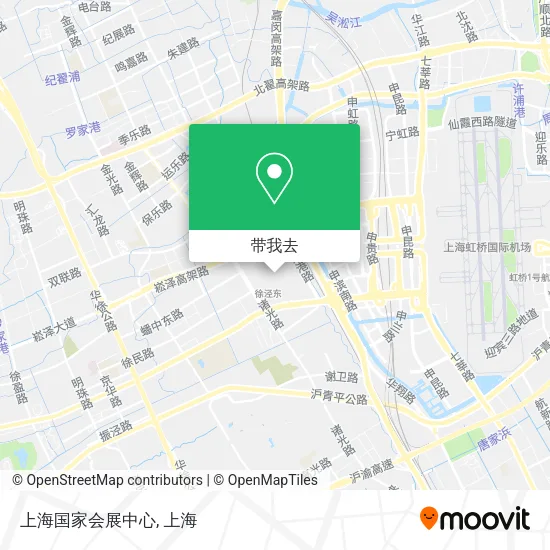 上海国家会展中心地图