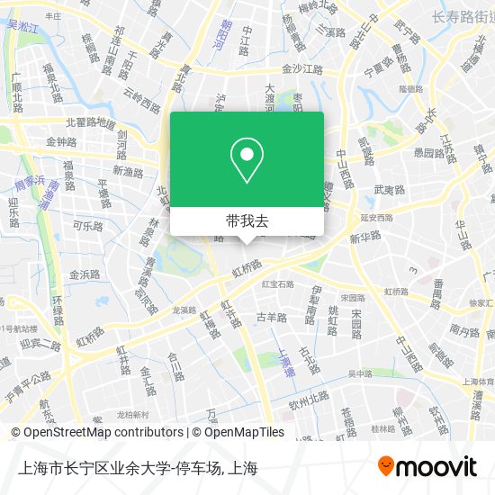上海市长宁区业余大学-停车场地图