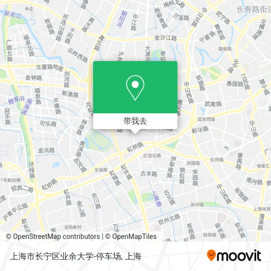 上海市长宁区业余大学-停车场地图