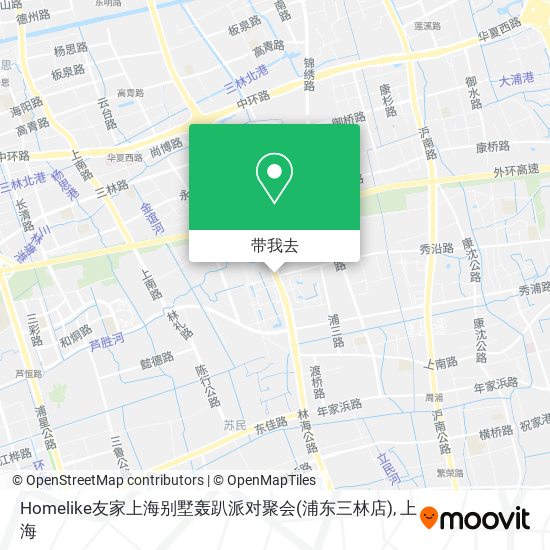 Homelike友家上海别墅轰趴派对聚会(浦东三林店)地图