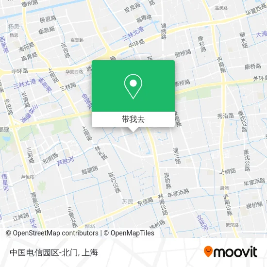 中国电信园区-北门地图
