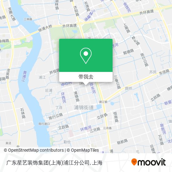 广东星艺装饰集团(上海)浦江分公司地图