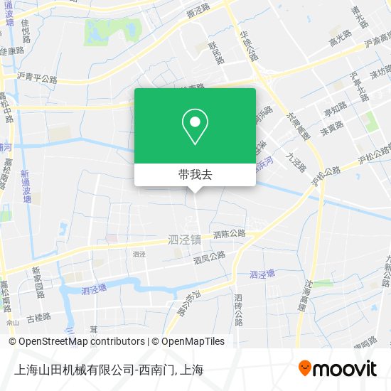 上海山田机械有限公司-西南门地图