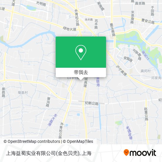 上海益蜀实业有限公司(金色贝壳)地图