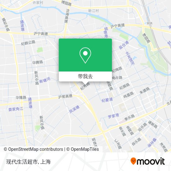 现代生活超市地图
