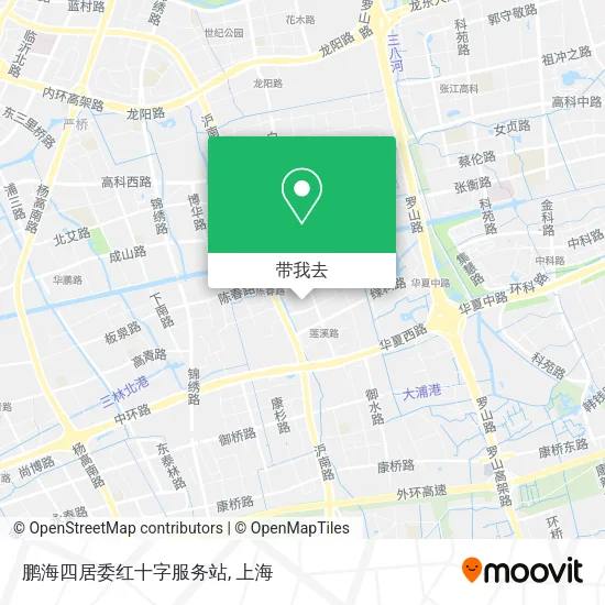 鹏海四居委红十字服务站地图