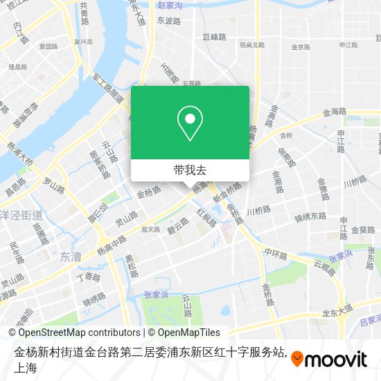 金杨新村街道金台路第二居委浦东新区红十字服务站地图