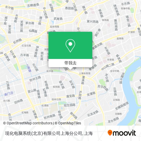 现化电脑系统(北京)有限公司上海分公司地图