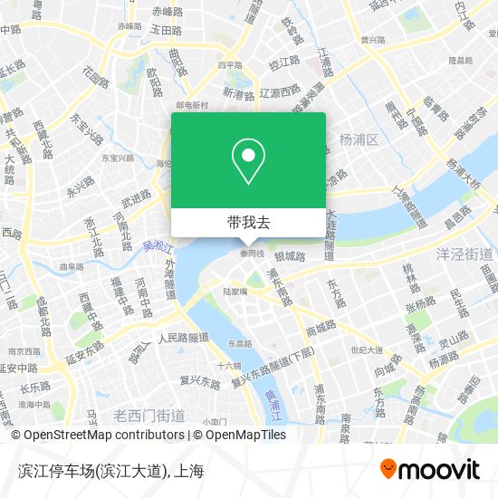 滨江停车场(滨江大道)地图