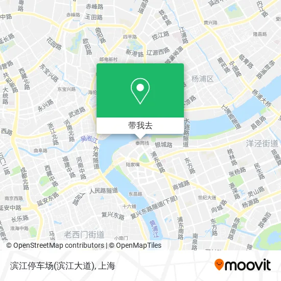 滨江停车场(滨江大道)地图